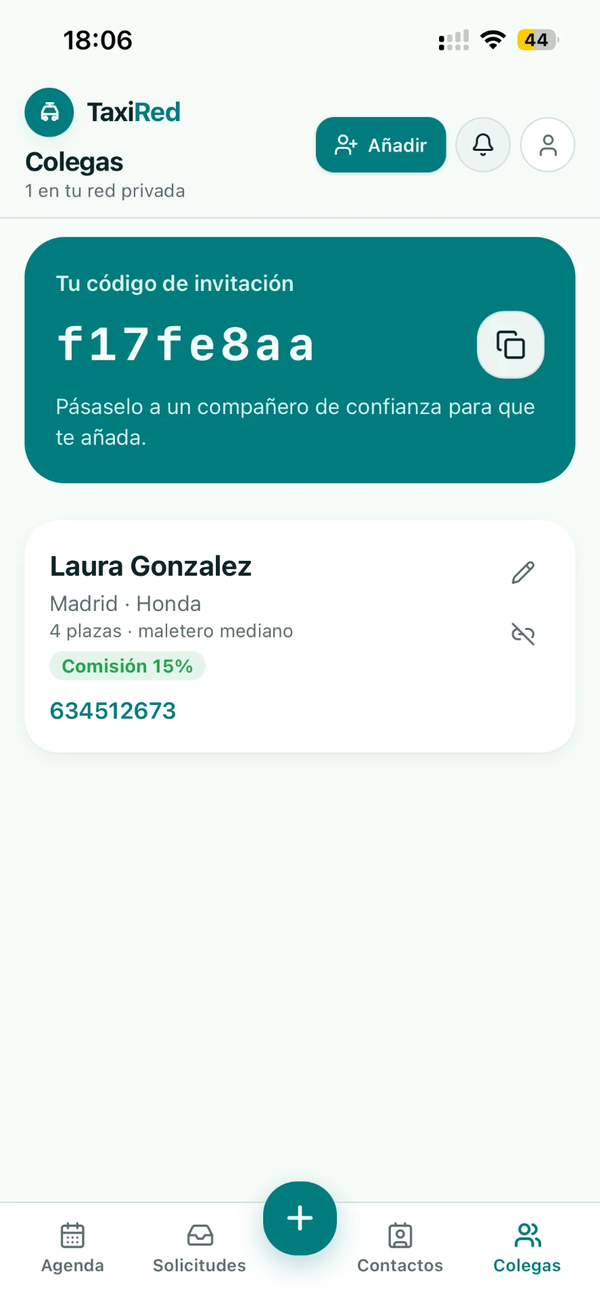 Conecta con tu red de colegas